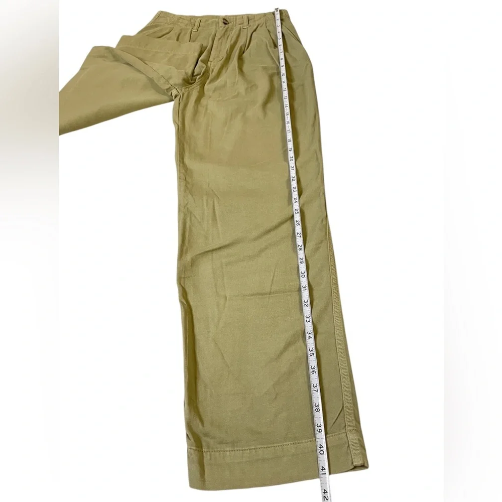 Free People green Ultra High Rise Pleated Trousers pants